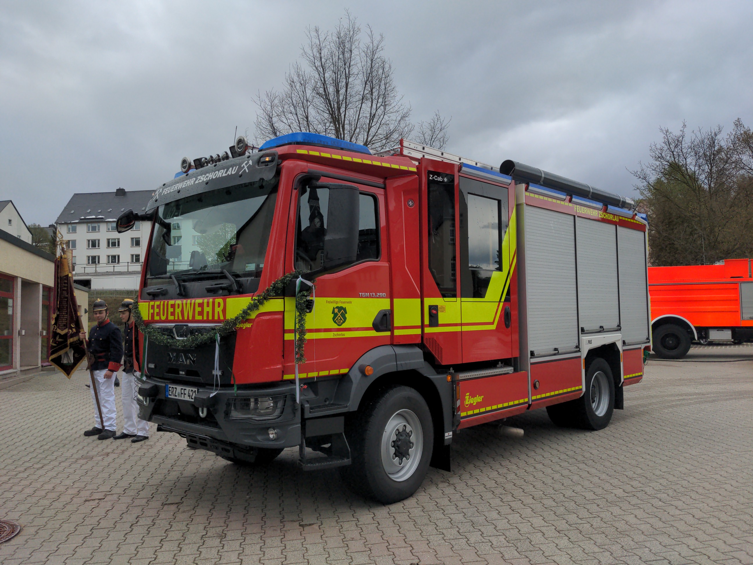 FFW Zschorlau, 20.04.24 Weihe Löschgruppenfahrzeug LF10